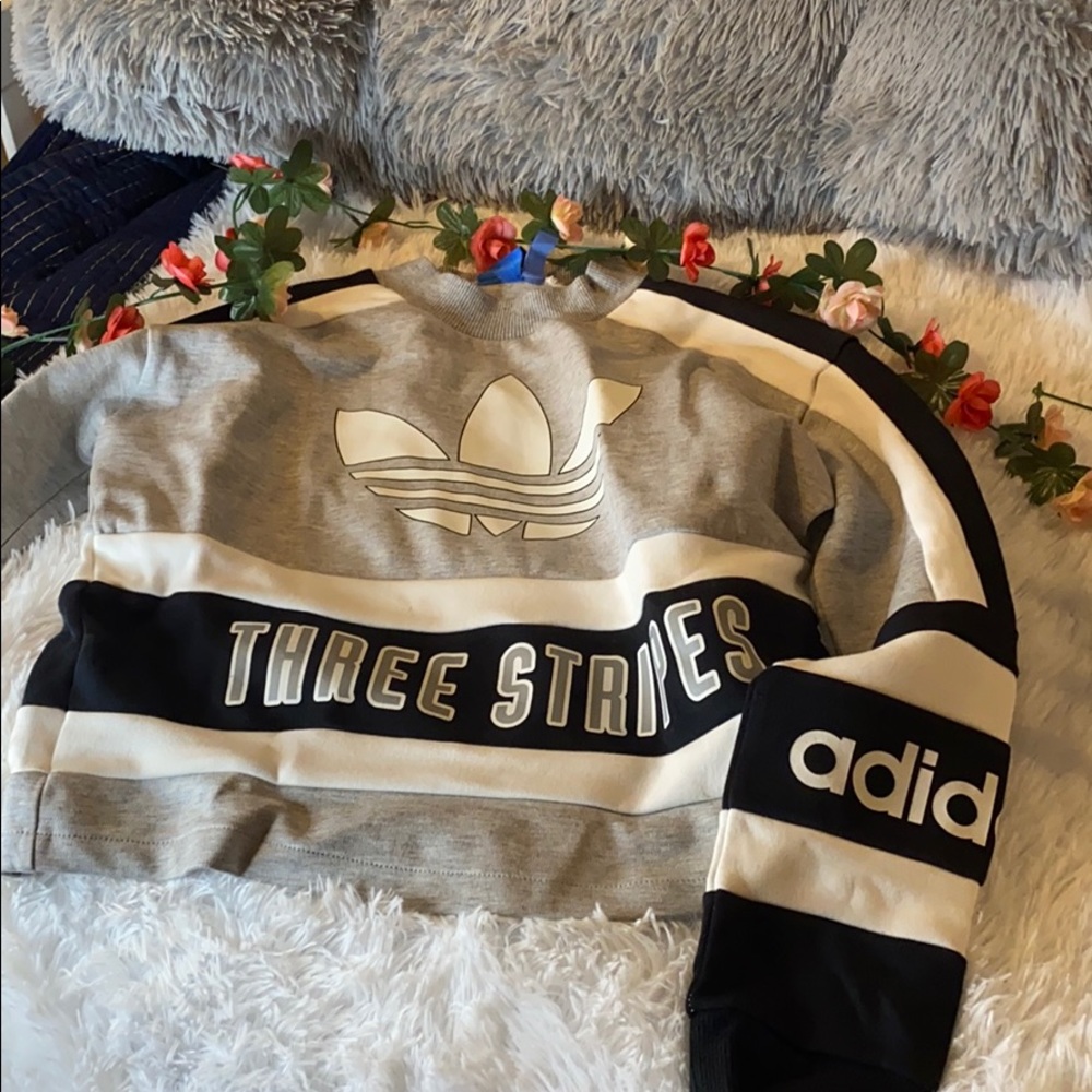 Three Stripe Adidas Sweater